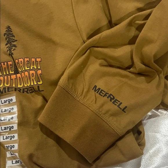 Merrell Tan Graphic Long Sleeve Shirt - Picture 4 of 6